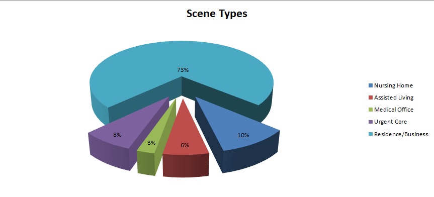 Graph Showing Scene Types for 2021 