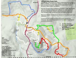 Mile Slip Town Forest Trails Map